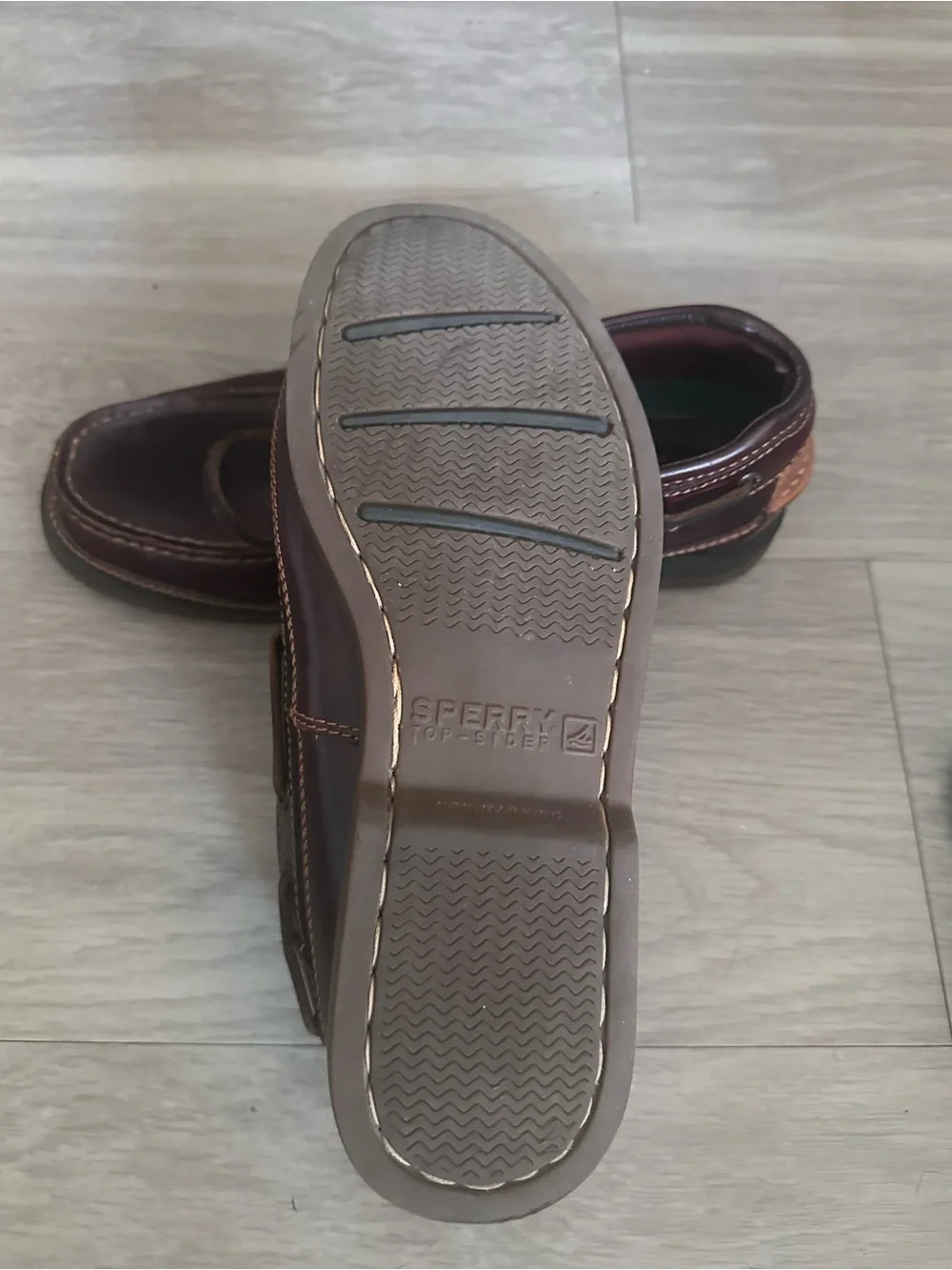 Sperry Mako 2 Eye Canoe Leather Boat Shoes Sz 8.5